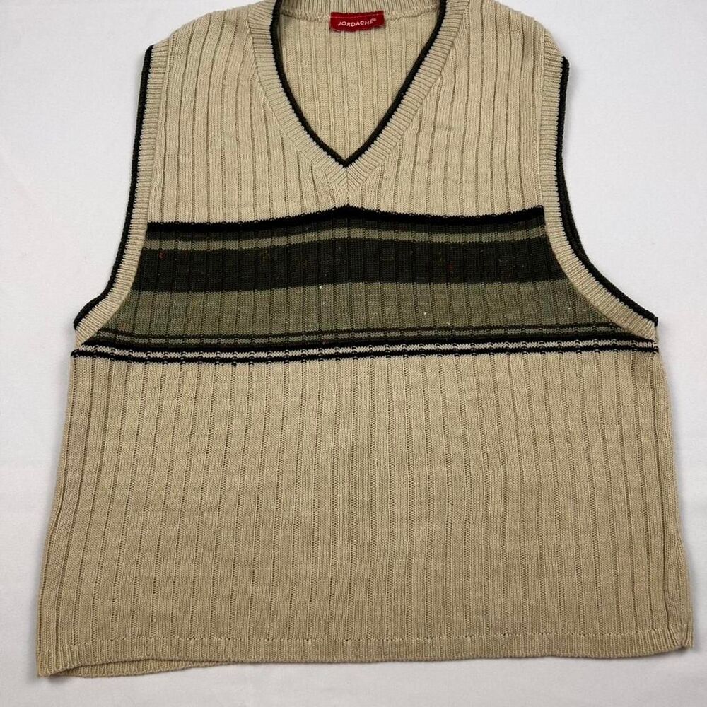 Jordache Women's Cream and Khaki Gilet